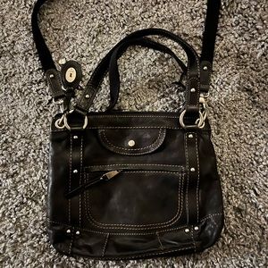 Fossil leather bag vintage